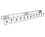 Planet Silver Stainless Steel Rust-proof and Scratches Resistance Wall Mount Hook Rail