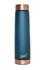 Imago Green Tower Shape Pure Copper Water Bottle 1000 ml