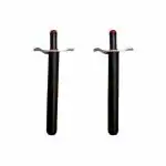 RIMA Easy Grip Metal Regular Gas Lighters for Gas Stoves, Restaurants & Kitchen Use (Color - Black) Pack of 2
