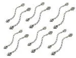 RAB Table Chain Stainless Steel for Cupboard, Wardrobe, Tables (Code:- TBL Chain Light, Size- 12 inch, Finish- SS MATT, Pack of 12 PCS)
