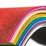 Kidivo Glitter Sparkles Multicolor Foam Sheet (Pack of 10)