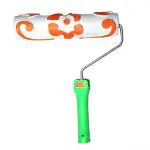 KAPIL Long Lasting Plastic, Metal and Cotton Wall Painting Roller Brush - 9 inch