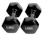Encanto Vinyl Coated Dumbbells , 10Kg Vinyl Dumbbells Set