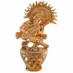 Apka Mart The Online Shop Copper Metal Lord Ganesha On Dancing Style Wall Hanging - 17 Inch