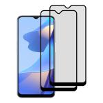 Kite Digital [Pack of 2] Oppo A16 Matte Finish [Black] Tempered Glass Screen Protector with Edge to Edge Coverage - Easy Installation Kit