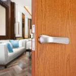Lapo Brass, Zinc Oval Heavy Duty Mortise Door Lock Handle Set For Bathroom, Balcony And Storeroom Door