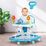 baybee Blue Clora Baby Walker for Kids, Round Kids Walker Kids Activity Walker for Baby with Musical Toy Bar Walker For Baby (6-24mts)