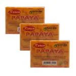 Queue Renew Papaya Cubes Skin Whitening Soap ( Pack of 3 )