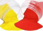Bright bloom Yellow, Red Marble Rangoli Colors Natural Organic Combo, 1 Kg Each (Pack Of 2)