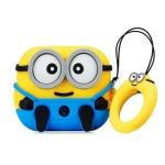 Badshah Cute Minions AirPods Pro Case, Soft Silicone Skin Case Cover Shock-Absorbing Protective Case with Keychain Compatible with AirPods Pro. EARPHONE/BLUETOOTH/AIRPODS- *NOT INCLUDED* ONLY CASE COVER IS AVAILABLE IN BOX