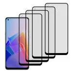 Kite Digital [Pack of 4] Oppo F21 Pro 5G Matte Finish [Black] Tempered Glass Screen Protector with Edge to Edge Coverage - Easy Installation Kit