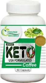 Prirupam KETO ADEVANCE COFEE AYURVEDICE 60 CAPSULES Mens Womens (Pack of 1)