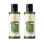 Khadi Organique Henna Rosemary Hair Oil For Soft, Strong Hair (Pack of 2) 420 ml