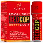 Newish Metal Powerful Pepper Spray Self Defence for Women Shots 50 (Red, 1)