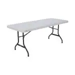 Lifetime 6-Foot Folding Table, 80367 | Durable, Portable, Multi-Use Table for Events, Office & Parties | Heavy Duty Indoor/Outdoor Space-Saving Table for Meetings| Easy Storage