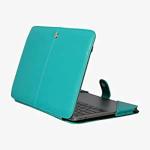 Enthopia Teal Vegan Leather Laptop Folio Case For Hp Laptops