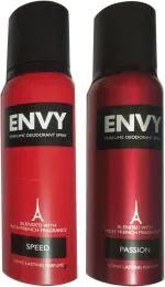 Envy Speed Deodorant Spray, Passion Deodorant Spray Deodorant Spray, 120 Ml (Pack Of 2)
