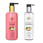 Mintroots Moroccan & Argan Shampoo (300ml) & Conditioner (180ml), Keratin Treatment Conditioner, Hair Volumising Shampoo, Naturally Scented, Benefits of Jasmine oil, Jojoba oil, Moroccan & Argan oil