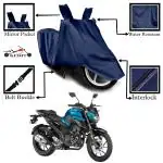 Kedit Yamaha FZ V3 Motorcycle Bike Scooty Cover Navy Blue Colour Water Resistant - UV Protection & Dust Proof Imported Fabric Quality,Sun Protection,Weather Bike - Scooty Two Wheeler Body CoverYamaha FZ V3