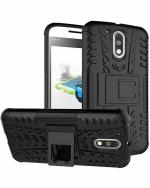 A ACCESSORIES KART Motorola G4 Black Polycarbonate Back Cover