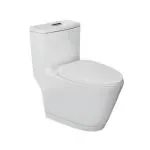 JAQUAR VIGNETTE Range One Piece Rimless Single Piece Western Commode (White) | 395x710x730mm, Soft Close,Exposed Flush Tank, Western Toilet/Water Closet For Bathroom | VGS-WHT-81853S300UF