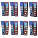 CRAFT WAFT Cardboard Lever Arch File Box File Folder for A4, Legal, Letter Size Documents and Certificate Multicolor Stainless Steel Clip (16)