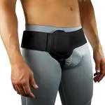 HANNEA Everyday Inguinal Hernia Support Belt For Men Fits Left Or Right Side Post Surgery Men And Womens Hernia Support Truss For Inguinal, Groin Hernias Adjustable Waist Strap