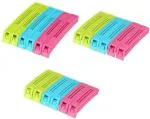 FIVANIO Bag Sealing Clips Large, Medium, Small Bpa Plastic Plastic Clips (Set Of 18, Multicolor)