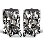 Tcos Tech Grey-Black Camouflage Xbox Series X Skin Protective Wrap Cover Vinyl Sticker Decals