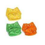 Chinmay Kids Multicolor Baby Premium Cotton Nappies Washable Reusable (0 M+ ) Set of 3