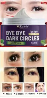 KURAIY pure Retinol & Caffeine Under Eye Cream for Dark Circles & Fine Lines (50 gm)