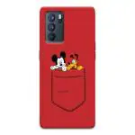 MobiEra Oppo Reno 6 Pro Multicolor Pocket Mouse Design Plastic Hard Case Cover