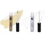 KINDED Yellow Tone and White Light Creamy Matte Waterproof Contour Liquid Concealer, 6 ml - Pack of 2