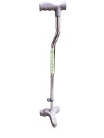 Kds Surgical Tripod 3 Leg Croome Height Adjustable Crutch Handle For Unisex Walking Stick