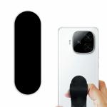 Eggshell Telescopic Phone Grip Holder Cell Phone Finger Grip Strap Holder for Hand, Cell Phone Stand, New Slim Finger Loop Selfie Grip Compatible with Most Smartphones -Black