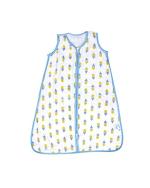 THEONI Blue Printed Organic Cotton Muslin Sleeping Bag for (6-18 Months) Newborn Baby