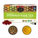 TEACURRY Digestion Tea (1 Month Pack, 30 Tea Bags) - Stomach Ease Tea with Diet Chart