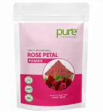 Pure Herbology Pure and Natural Double Filtered Rose Petal Powder For Skin, Face Pack for Fairness, Tanning & Glowing Skin