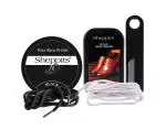 Sheppits Premium Shoe Shiner (Neutral), Shoe Polish (Black), Shoe Horn (Black), Sneakers Sports Shoes Laces (White), & Formal Shoes Laces (Black) Combo | Shoe Care Kit