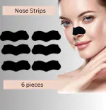 GMET Nose Strips For Blackhead Whitehead Remover,Nose Pore Cleanser Strips,Deep Cleansing 6 Pieces,Bamboo Charcoal
