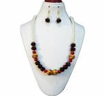 JAYA VISION ENTERPRISES Plain glass & Kashmiri Pandora Beads Necklace