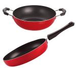 Nirlon Non Stick Kitchenware Cooking Utensil Kadai And Frying Pan Set - Kd10_Fp10