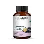 minature Resveratrol Extract Capsules | Superfood Supplements|500mg, 90 Veg Capsules, 45 Days Supply, 54g | Pure & Natural | Chemical Free Preservatives Free| Vegan | Made in India