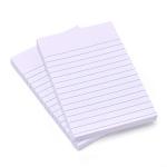 FRKB White Paper 4 x 6 Inch Self-Stick Ruled Sticky Note Pad 100 Sheets