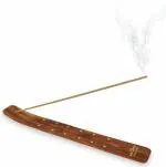 The Aroma Factory Handicraft Wooden Incense Stick/Agarbatti Holder Stand/Ash Catcher Rectangular Collector for Home, Office, Temple | Handmade with Sheesham Wood (Set of 1)