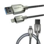 CC Cable Connector Grey Metal Electroline Apple Type Usb Series A-50