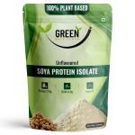 Green Nutripower Soya Protein Isolate Powder Unflavoured, 100% Plant Based Protein & Vegan, 900g
