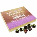 Chocholik Gift Box - Believe You Deserve It and Universe Will Serve It Chocolate Box - 20pc