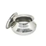 MUKE Stainless Steel Handi with Lid (Pongal Handi, 2500 ML, Dishwasher Safe) Steel degchi
