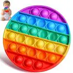 BHARJA Multicolor Silicone, Rubber Pop It Push Bubble Fidget Toys For 2 years Old